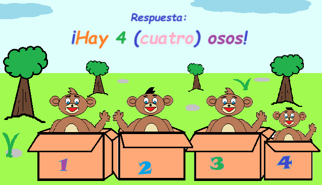 Resultado del ejemplo del conteo de osos