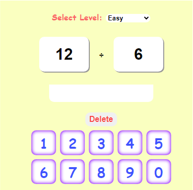learn and practice division for kids with easy quizzes