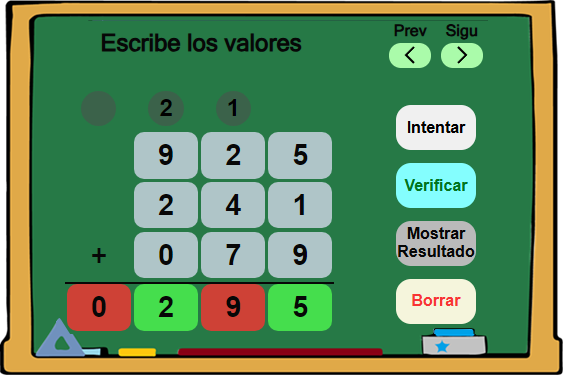 Recurso para practicar sumas difíciles
