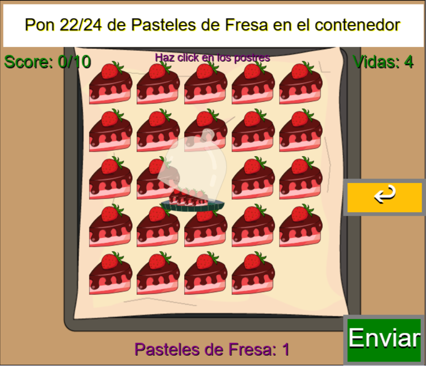 Juego de fracciones: Mi Pastelería