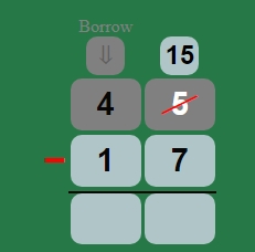 Resta con Reagrupación (Con Llevadas), paso 2